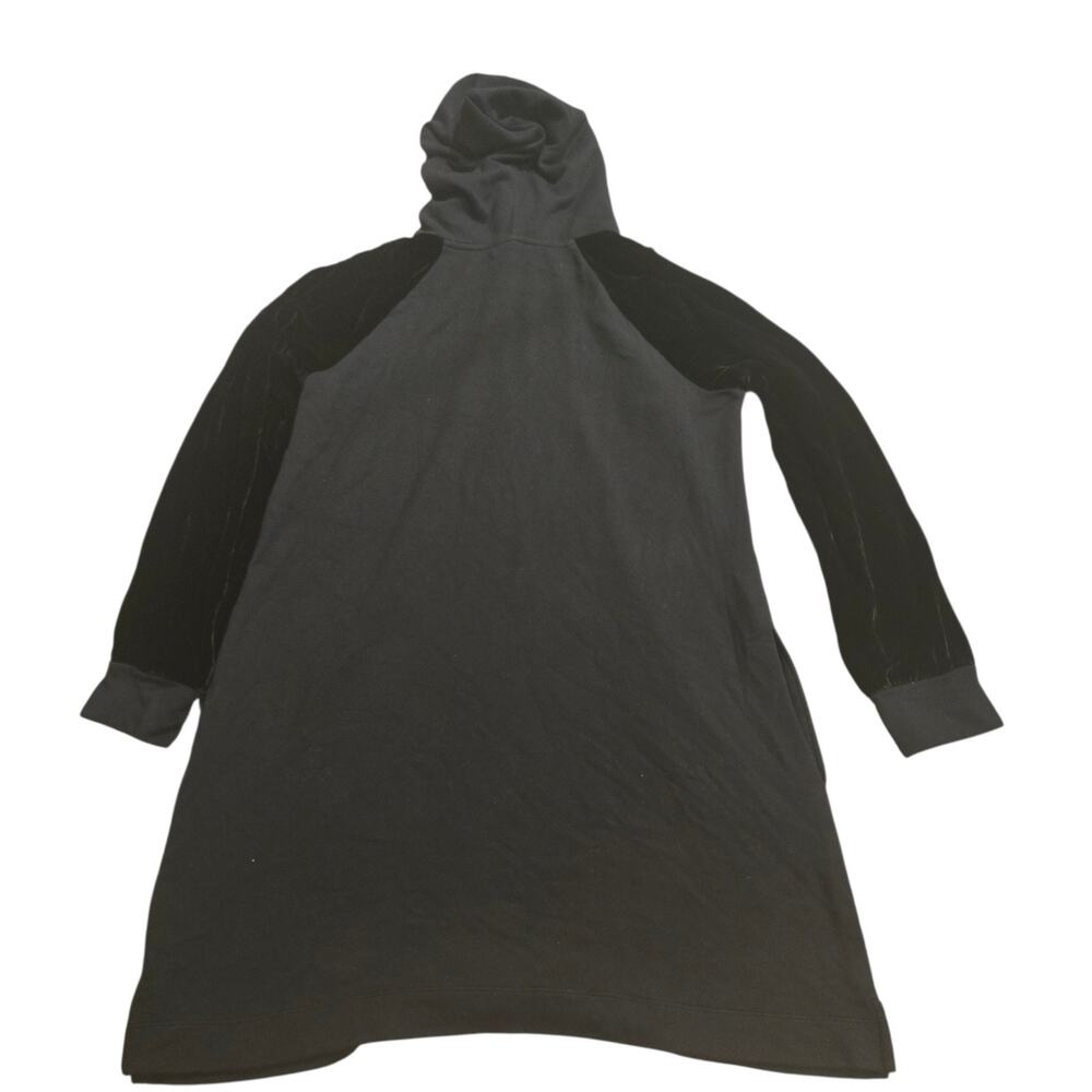Anthropologie Velvet by Graham & Spencer Velour Mini Hoodie Adisa Dress Sz L - Picture 5 of 11